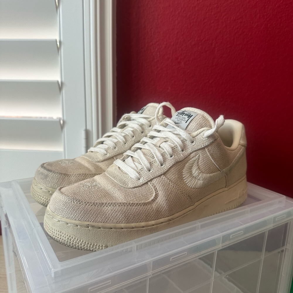 Nike x Stussy Fossil Stone Air Force One Low